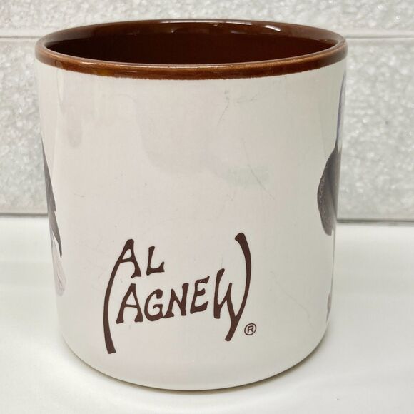 Vtg Al Agnew Bald Eagle Coffee Mug Cup Ceramic Signed 1997 Wildlife Collection - Picture 5 of 10